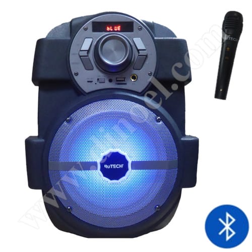 Преносим плеър RoTech, RT-50776, с микрофон, 15W, FM, USB, microSD, BТ, Black